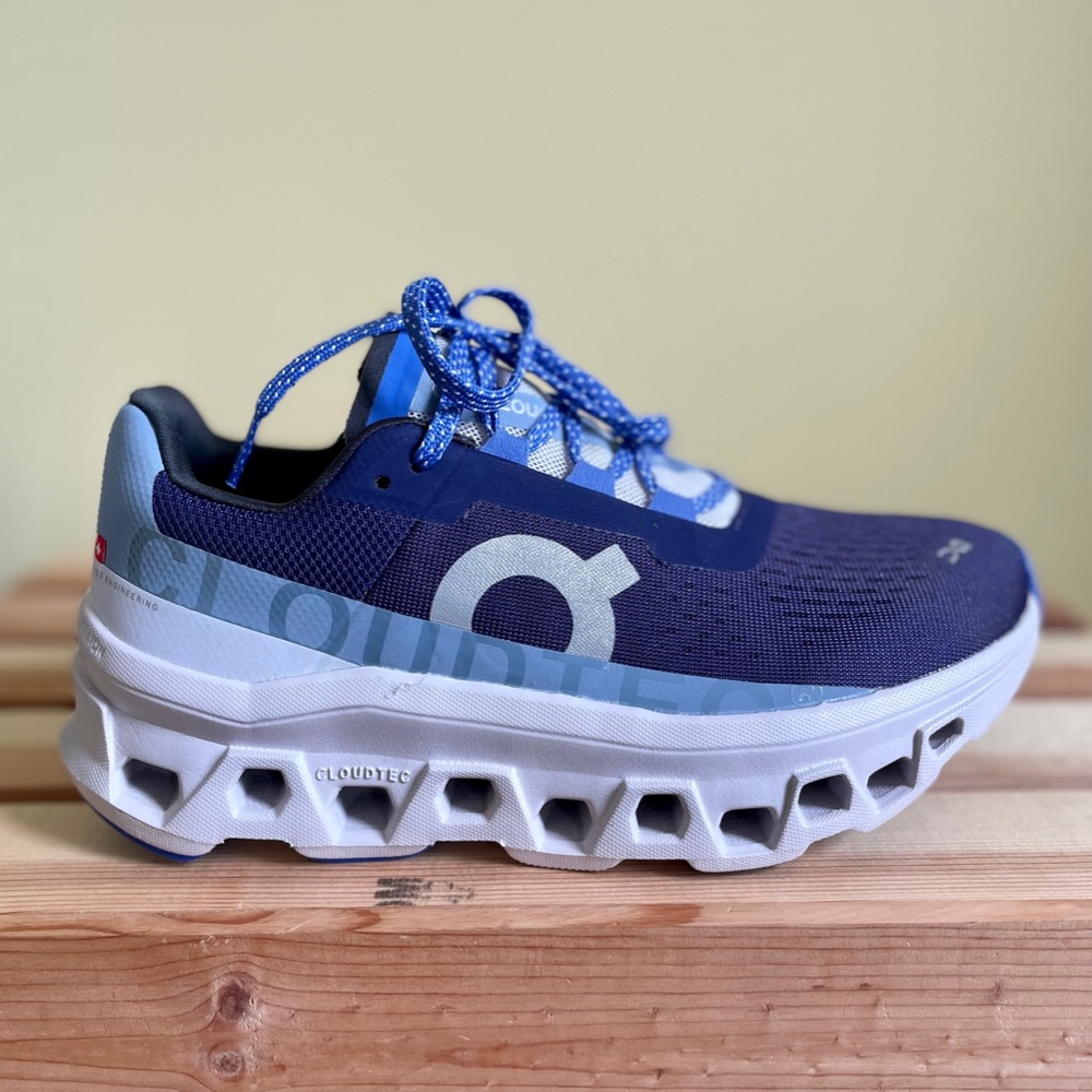 On Cloudmonster Shoes Acai/Lavender Size 8 Running Sneaker WORN ONCE! 61-99026